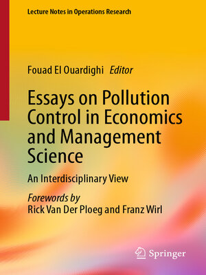 cover image of Essays on Pollution Control in Economics and Management Science